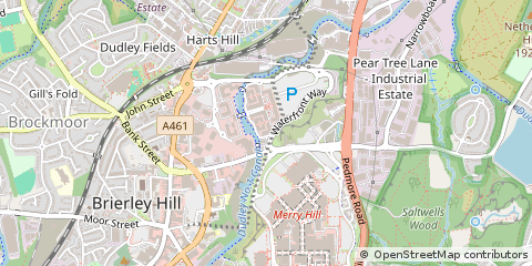Map of Dudley, West Midlands
