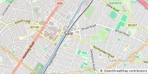 Map of Sale, Cheshire