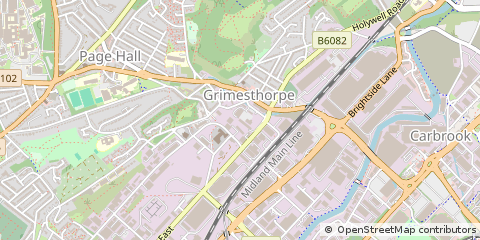 Map of Sheffield