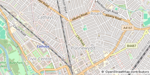Map of Cardiff
