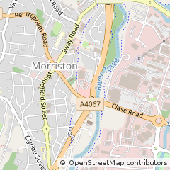 Map of Morriston, Swansea