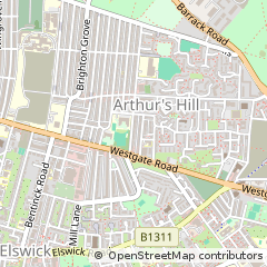 Map of Newcastle Upon Tyne