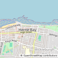 Map of Herne BAY, Kent