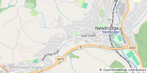 Map of Newport, Gwent