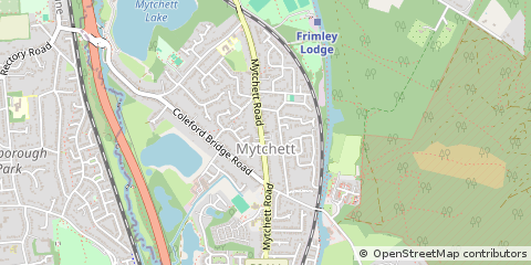 Map of Camberley