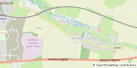 Map of Bishop's Sutton, Hampshire