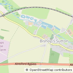 Map of Bishop's Sutton, Hampshire