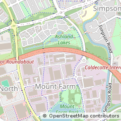 Map of Milton Keynes, Milton Keynes, Bucks