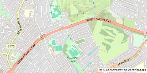 Map of Romford, Essex