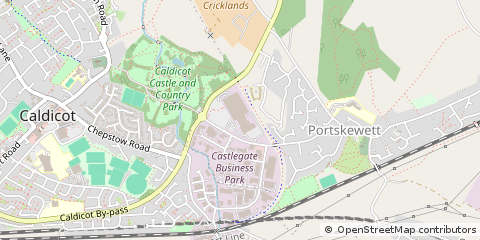 Map of Caldicot, South Glos.England