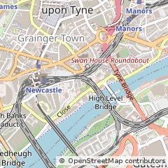 Map of Newcastle Upon Tyne