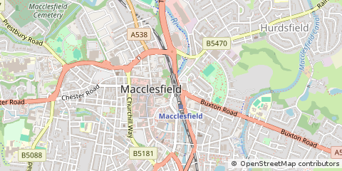 Map of Macclesfield