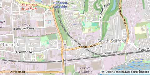 Map of Grays, Essex