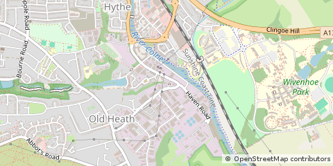 Map of Colchester