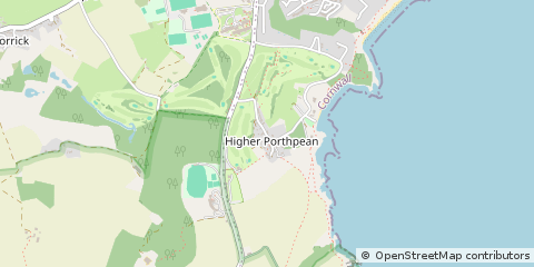 Map of ST Austell, Cornwall