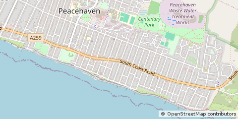 Map of Peacehaven
