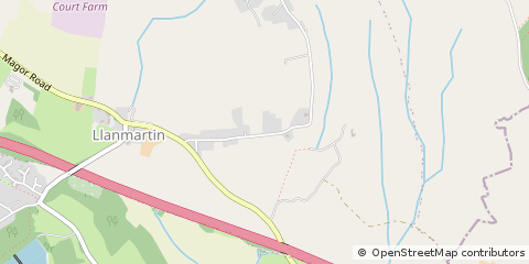 Map of Llanmartin, Newport South Wales