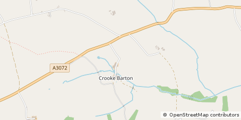 Map of North Tawton, Devon