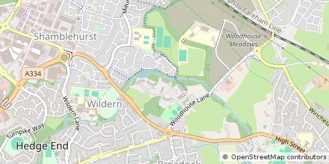 Map of Southampton, Hampshire