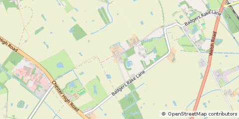 Map of Ledsham, Cheshire