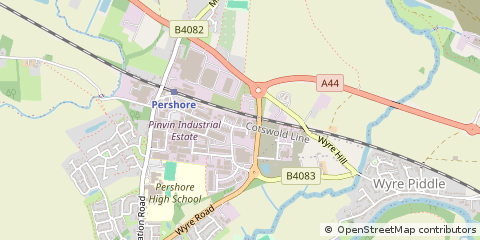 Map of Pershore