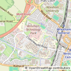 Map of Wrexham