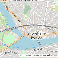 Map of Shoreham-by-SEA, West Sussex