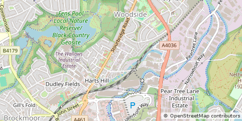 Map of Brierley Hill, West Midlands