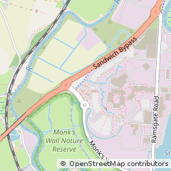 Map of Sandwich, Kent