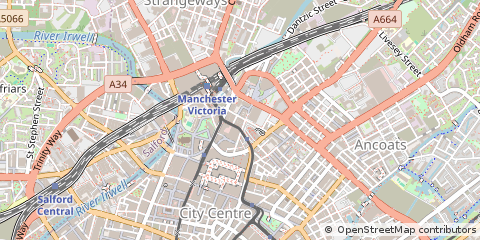 Map of Manchester