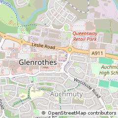 Map of Glenrothes, Fife