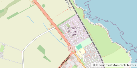 Map of Berwick-Upon-Tweed, Roxburghshire