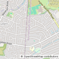 Map of Poole, Dorset