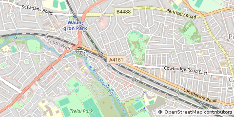Map of Cardiff