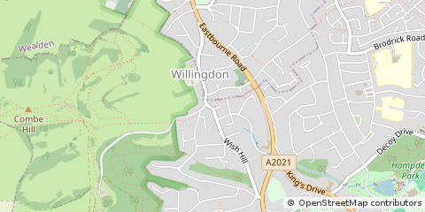 Map of Eastbourne, East Sussex