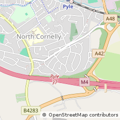 Map of Bridgend