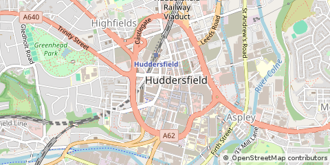 Map of Huddersfield