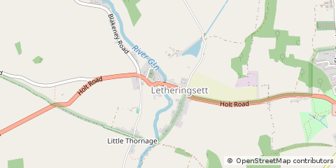 Map of Holt, Norfolk