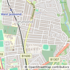 Map of Newcastle Upon Tyne
