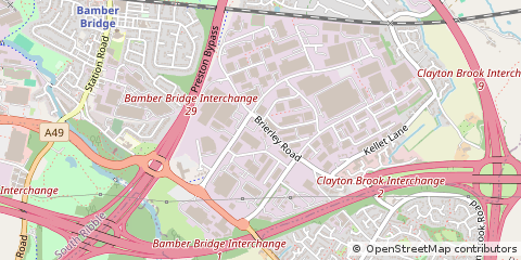 Map of Preston, Lancashire
