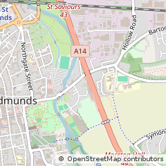 Map of Bury ST Edmunds, Suffolk