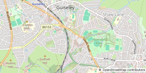 Map of Leeds, West Yorkshire