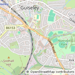 Map of Leeds, West Yorkshire
