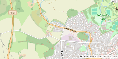 Map of Bathgate, West Lothian