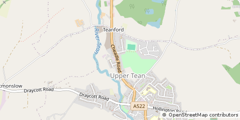 Map of Staffordshire