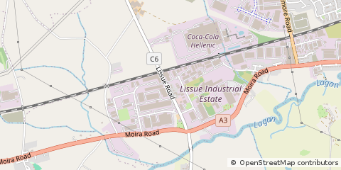Map of Lisburn, Co Antrim