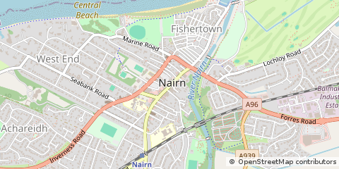Map of Nairnshire