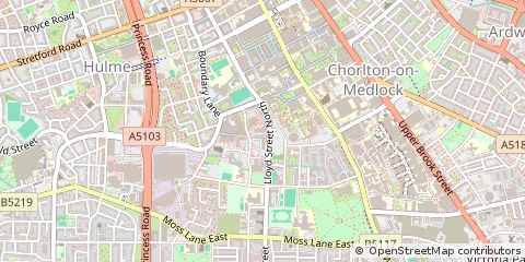 Map of Manchester, Greater Manchester