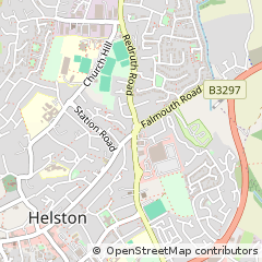 Map of Helston, Cornwall