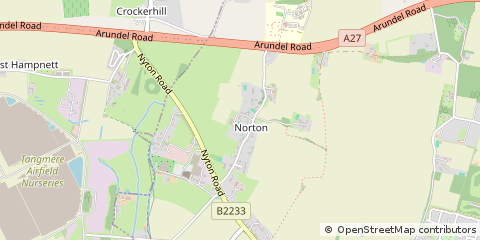 Map of Chichester, West Sussex
